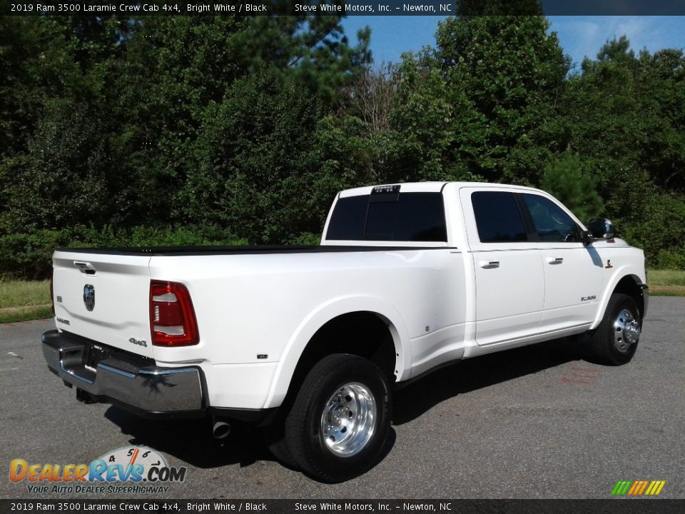 2019 Ram 3500 Laramie Crew Cab 4x4 Bright White / Black Photo #6