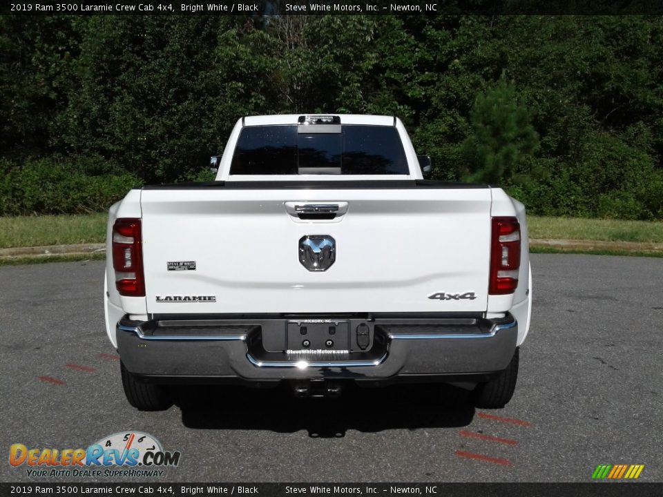 2019 Ram 3500 Laramie Crew Cab 4x4 Bright White / Black Photo #7