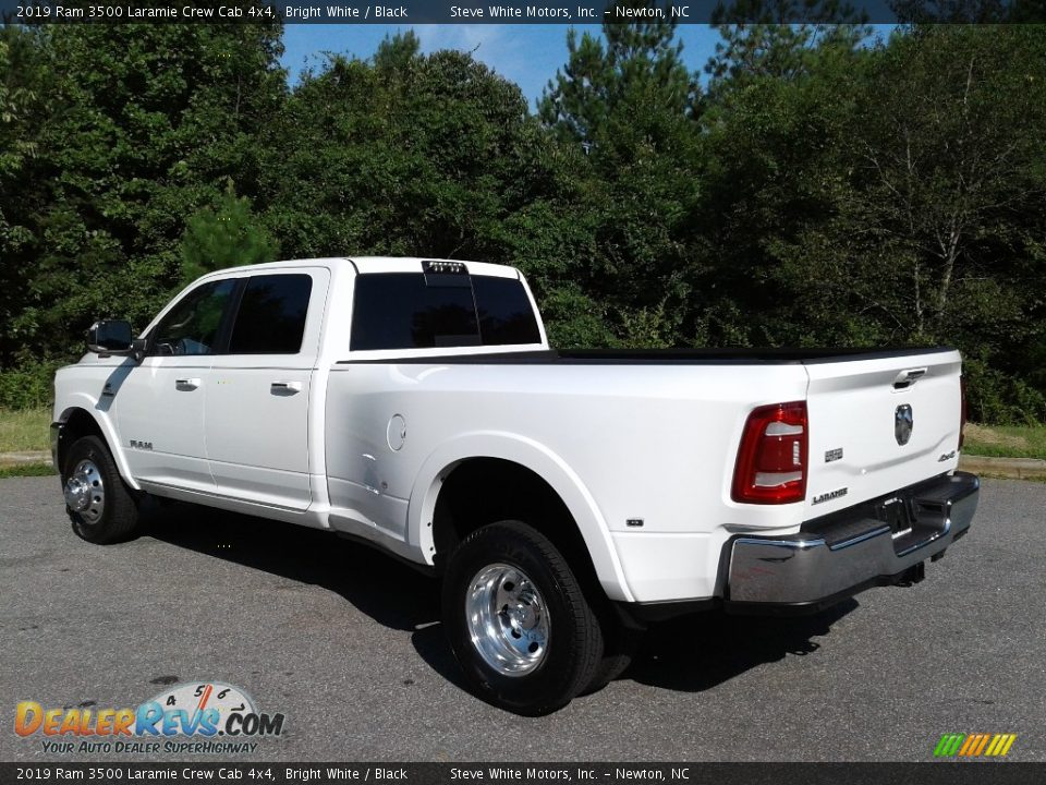 2019 Ram 3500 Laramie Crew Cab 4x4 Bright White / Black Photo #8