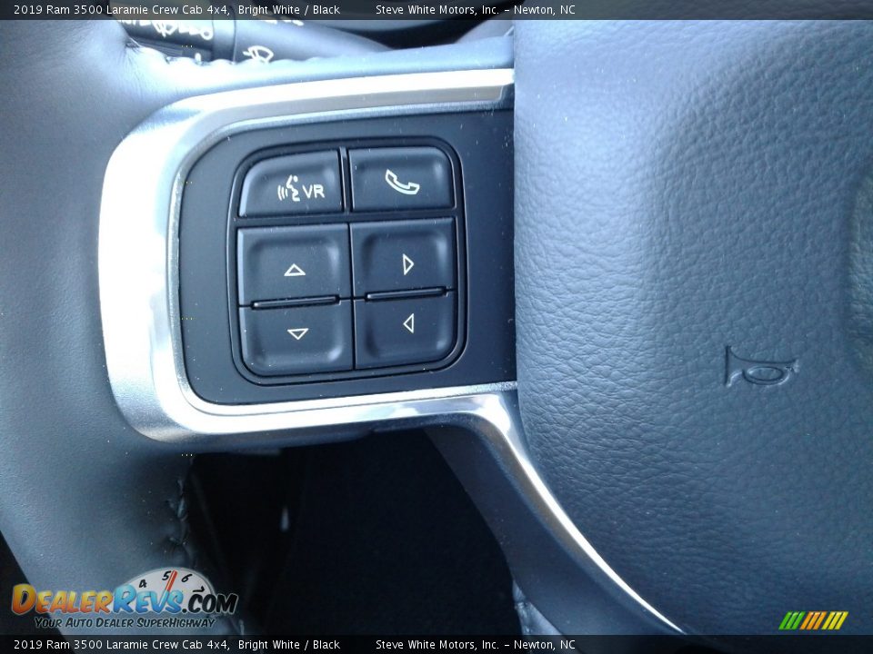 2019 Ram 3500 Laramie Crew Cab 4x4 Bright White / Black Photo #20