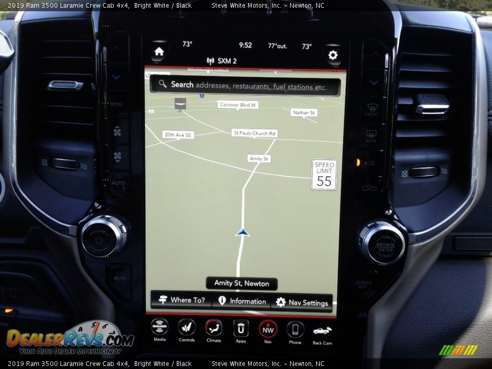 2019 Ram 3500 Laramie Crew Cab 4x4 Bright White / Black Photo #28