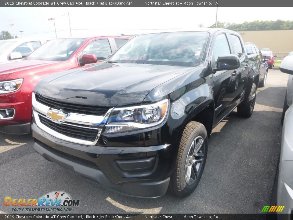 2019 Chevrolet Colorado WT Crew Cab 4x4 Black / Jet Black/Dark Ash Photo #1