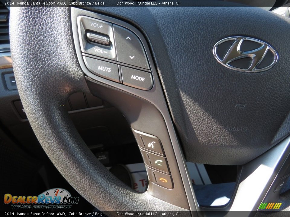 2014 Hyundai Santa Fe Sport AWD Cabo Bronze / Beige Photo #31