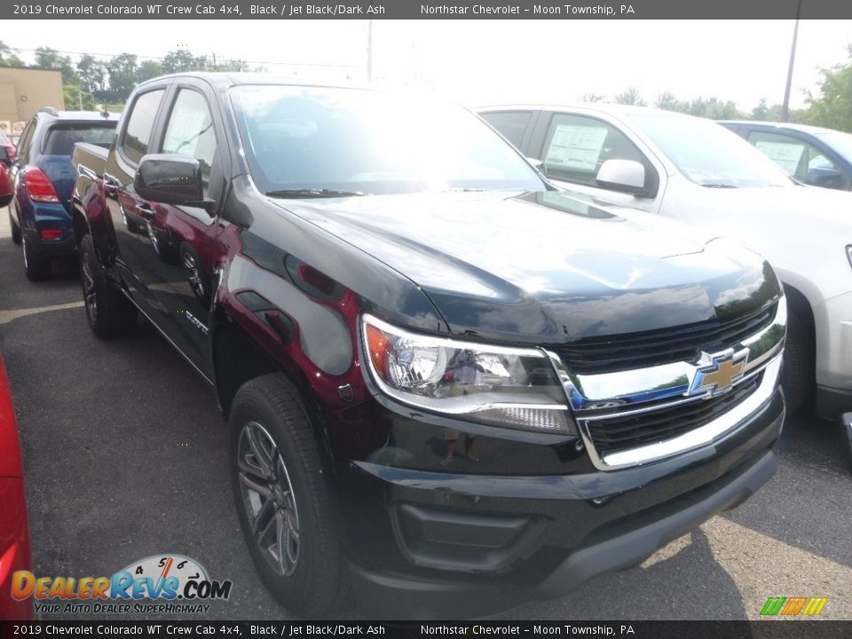 2019 Chevrolet Colorado WT Crew Cab 4x4 Black / Jet Black/Dark Ash Photo #4