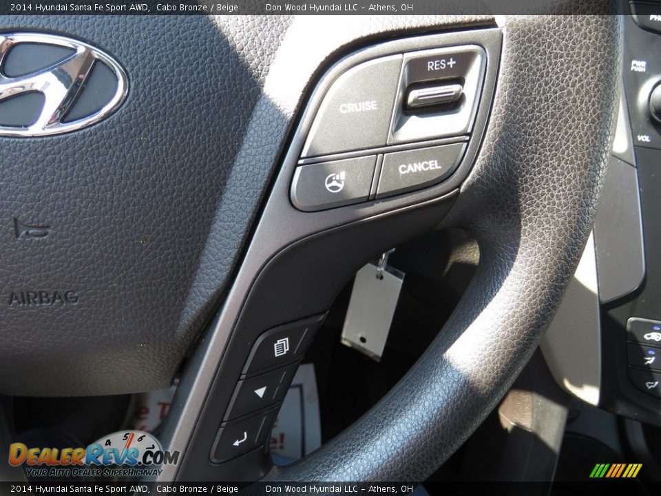 2014 Hyundai Santa Fe Sport AWD Cabo Bronze / Beige Photo #32