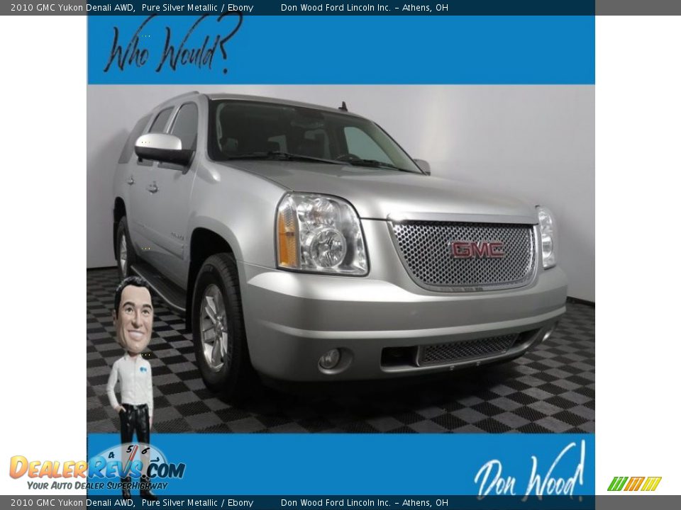 2010 GMC Yukon Denali AWD Pure Silver Metallic / Ebony Photo #1