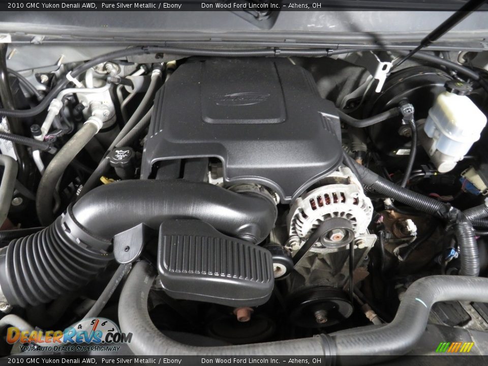 2010 GMC Yukon Denali AWD Pure Silver Metallic / Ebony Photo #7