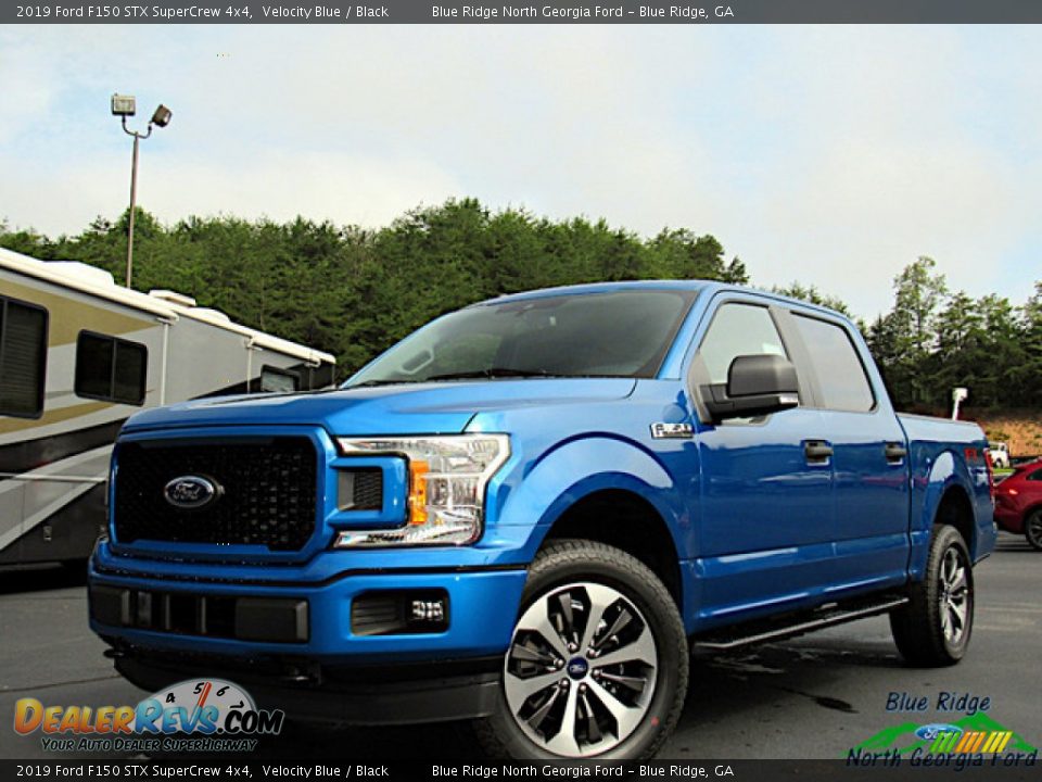 2019 Ford F150 STX SuperCrew 4x4 Velocity Blue / Black Photo #1