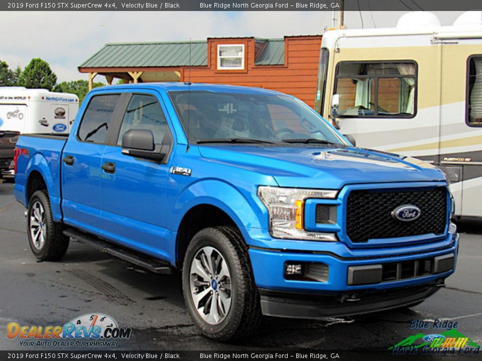 2019 Ford F150 STX SuperCrew 4x4 Velocity Blue / Black Photo #7