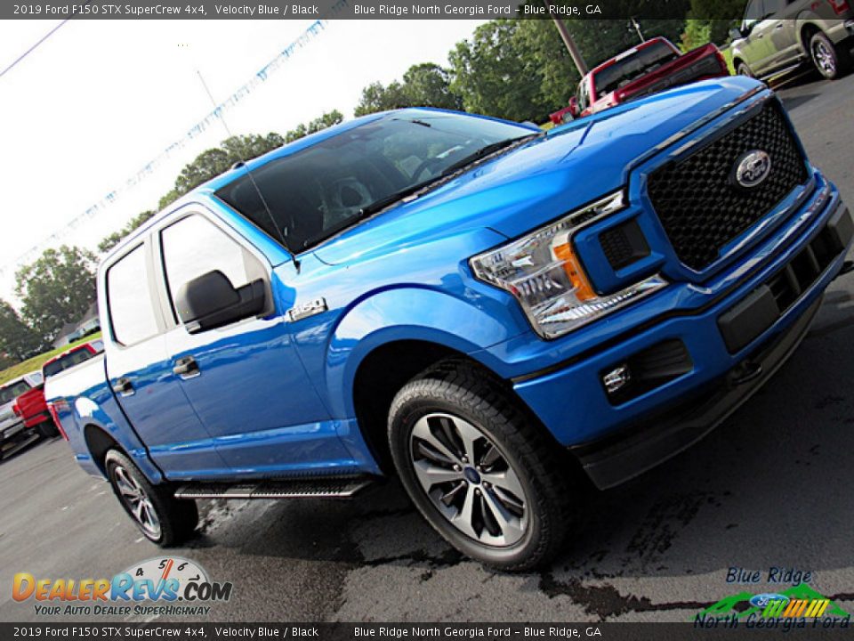 2019 Ford F150 STX SuperCrew 4x4 Velocity Blue / Black Photo #30