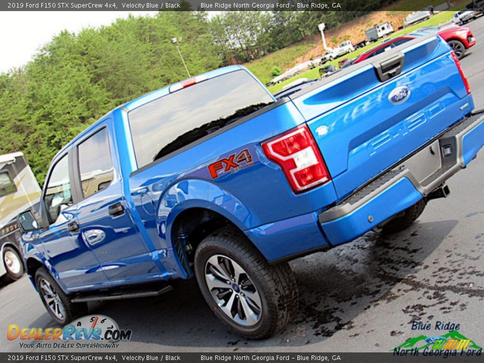 2019 Ford F150 STX SuperCrew 4x4 Velocity Blue / Black Photo #32
