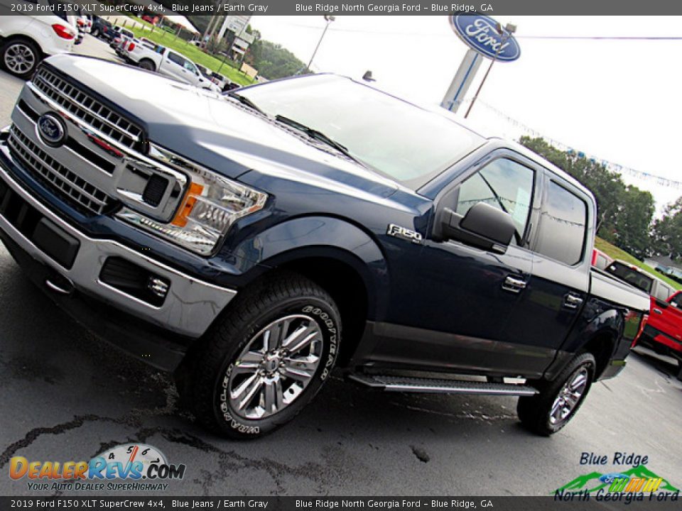 2019 Ford F150 XLT SuperCrew 4x4 Blue Jeans / Earth Gray Photo #33