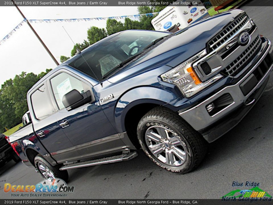 2019 Ford F150 XLT SuperCrew 4x4 Blue Jeans / Earth Gray Photo #34