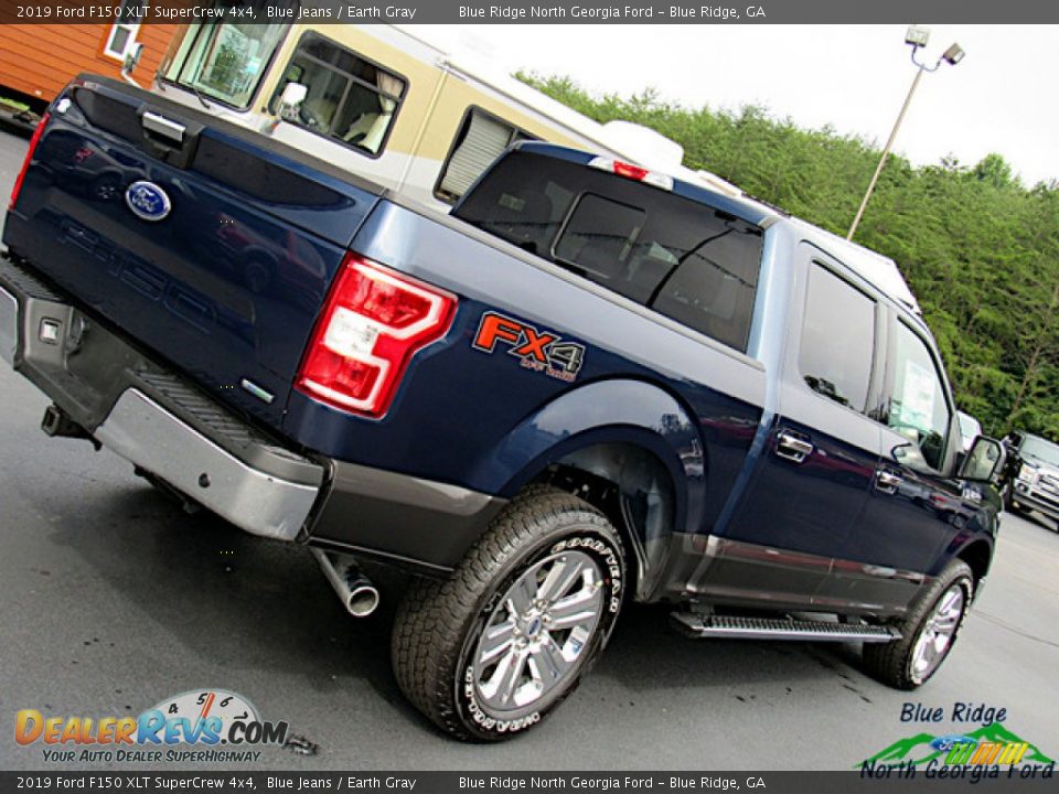 2019 Ford F150 XLT SuperCrew 4x4 Blue Jeans / Earth Gray Photo #35