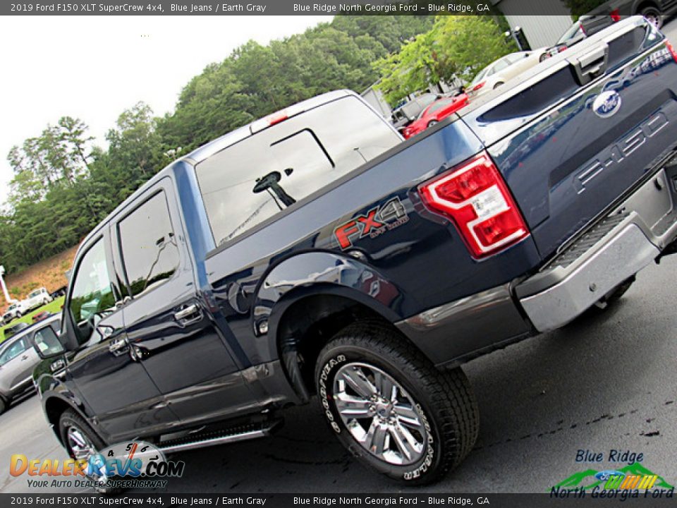 2019 Ford F150 XLT SuperCrew 4x4 Blue Jeans / Earth Gray Photo #36