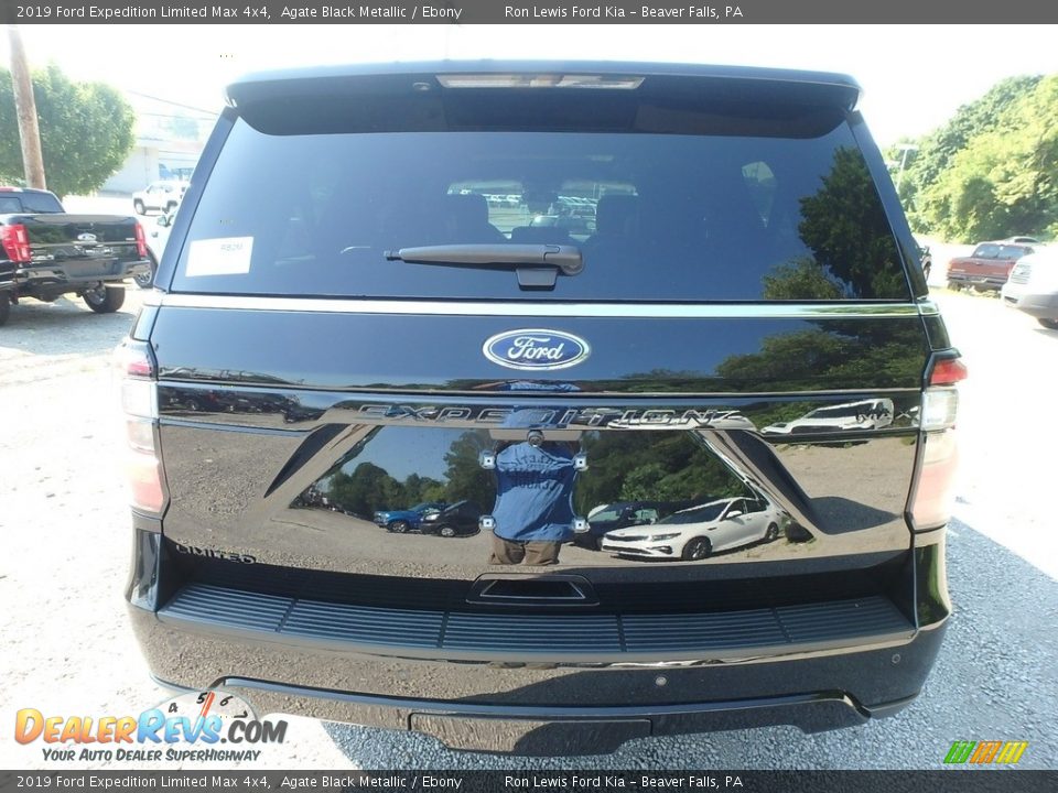 2019 Ford Expedition Limited Max 4x4 Agate Black Metallic / Ebony Photo #3