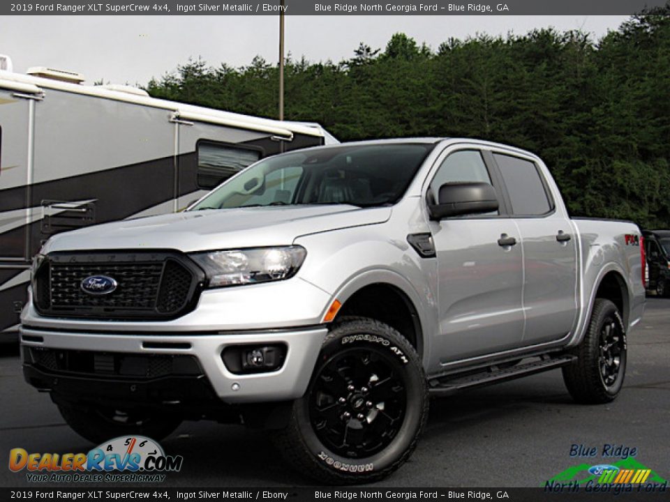 2019 Ford Ranger XLT SuperCrew 4x4 Ingot Silver Metallic / Ebony Photo #1
