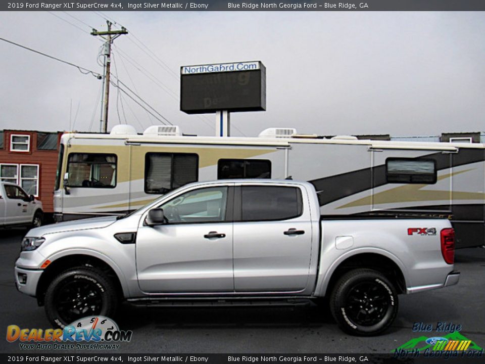 2019 Ford Ranger XLT SuperCrew 4x4 Ingot Silver Metallic / Ebony Photo #2
