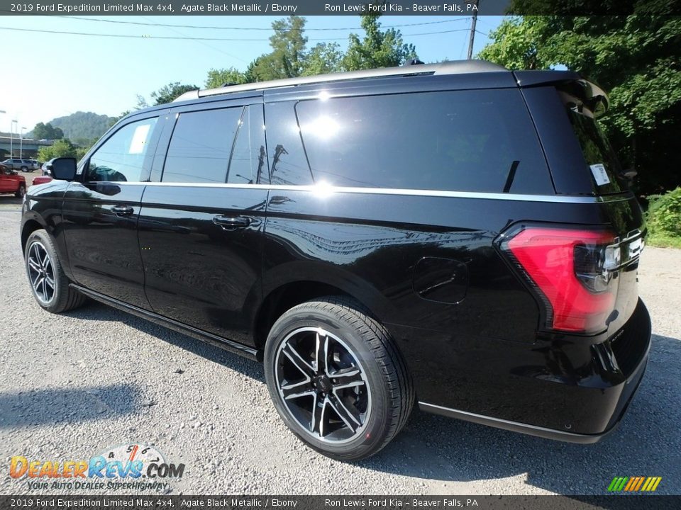 2019 Ford Expedition Limited Max 4x4 Agate Black Metallic / Ebony Photo #5
