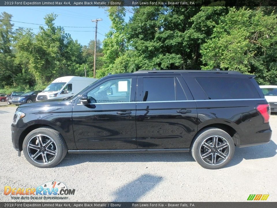 2019 Ford Expedition Limited Max 4x4 Agate Black Metallic / Ebony Photo #6