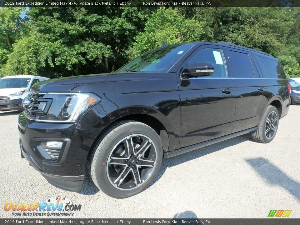 2019 Ford Expedition Limited Max 4x4 Agate Black Metallic / Ebony Photo #7