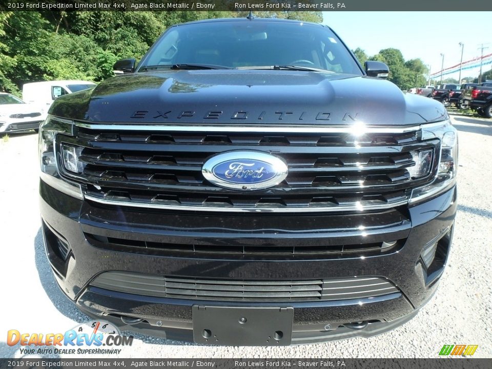 2019 Ford Expedition Limited Max 4x4 Agate Black Metallic / Ebony Photo #8