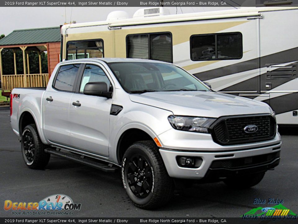 2019 Ford Ranger XLT SuperCrew 4x4 Ingot Silver Metallic / Ebony Photo #7