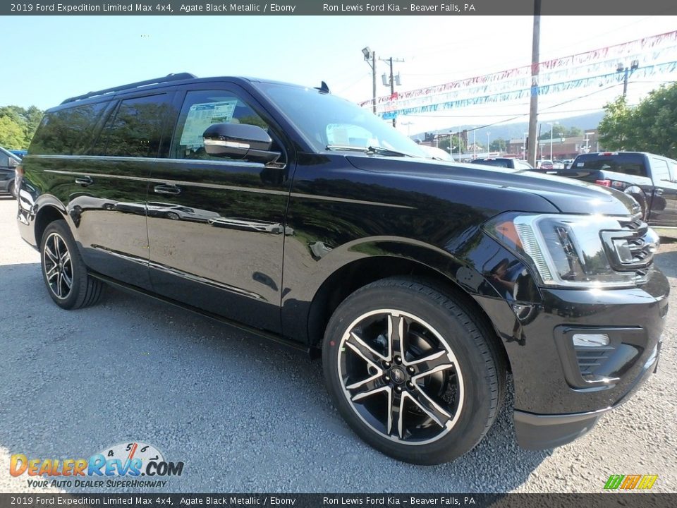 2019 Ford Expedition Limited Max 4x4 Agate Black Metallic / Ebony Photo #9