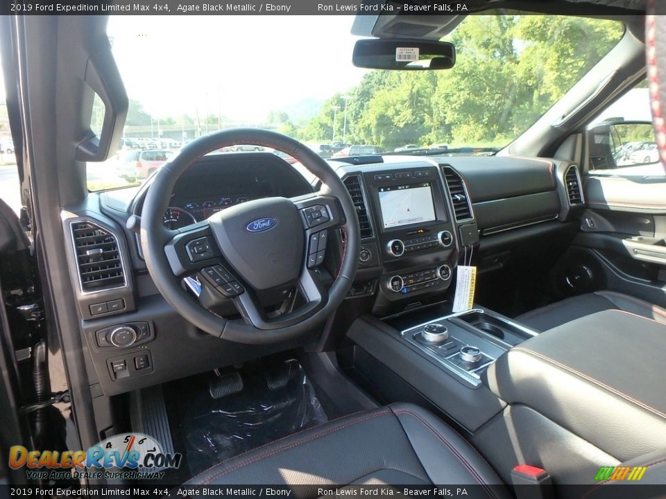 2019 Ford Expedition Limited Max 4x4 Agate Black Metallic / Ebony Photo #14