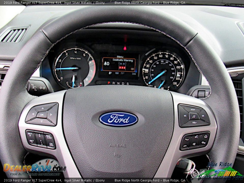 2019 Ford Ranger XLT SuperCrew 4x4 Ingot Silver Metallic / Ebony Photo #17