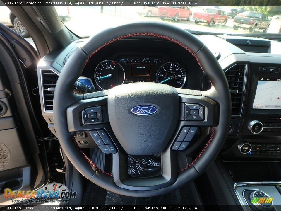 2019 Ford Expedition Limited Max 4x4 Agate Black Metallic / Ebony Photo #16