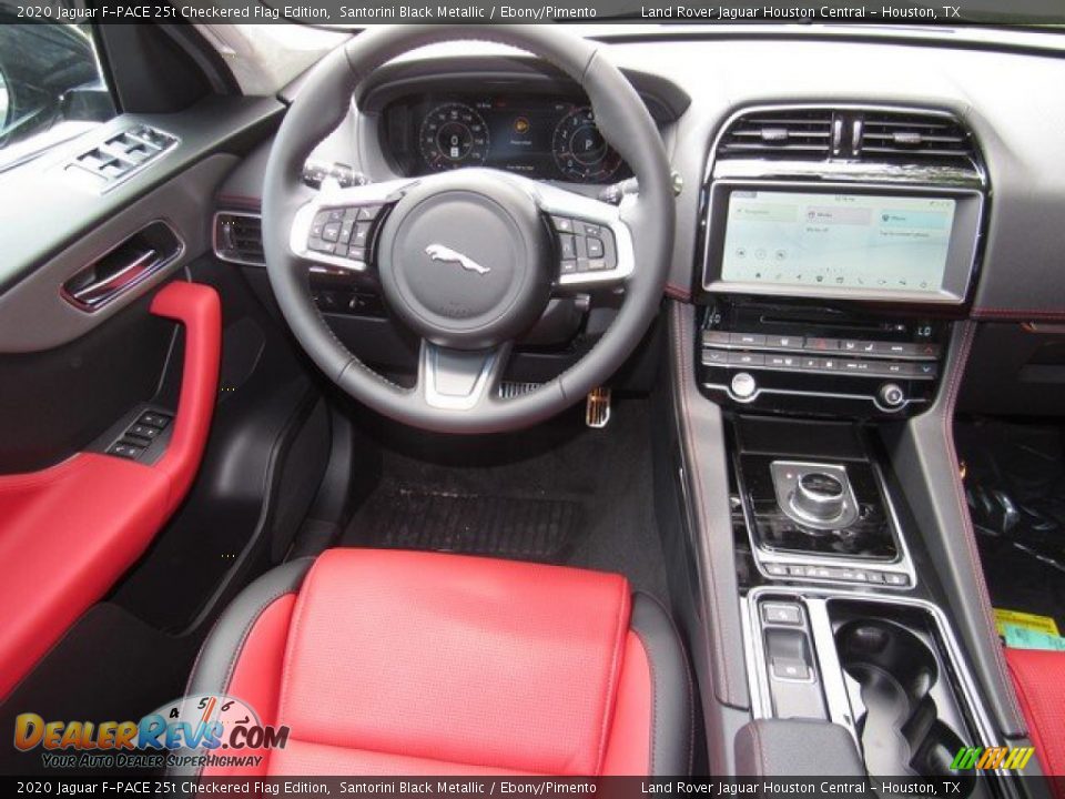 Dashboard of 2020 Jaguar F-PACE 25t Checkered Flag Edition Photo #13