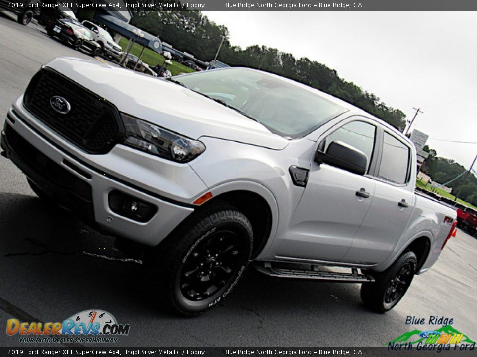 2019 Ford Ranger XLT SuperCrew 4x4 Ingot Silver Metallic / Ebony Photo #31