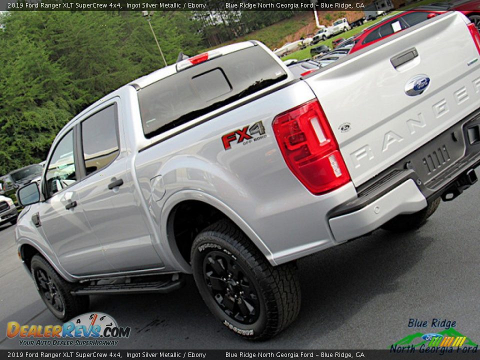 2019 Ford Ranger XLT SuperCrew 4x4 Ingot Silver Metallic / Ebony Photo #34
