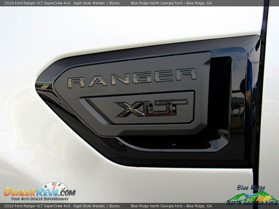 2019 Ford Ranger XLT SuperCrew 4x4 Ingot Silver Metallic / Ebony Photo #35