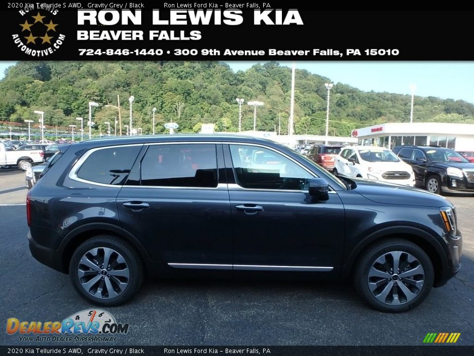 2020 Kia Telluride S AWD Gravity Grey / Black Photo #1