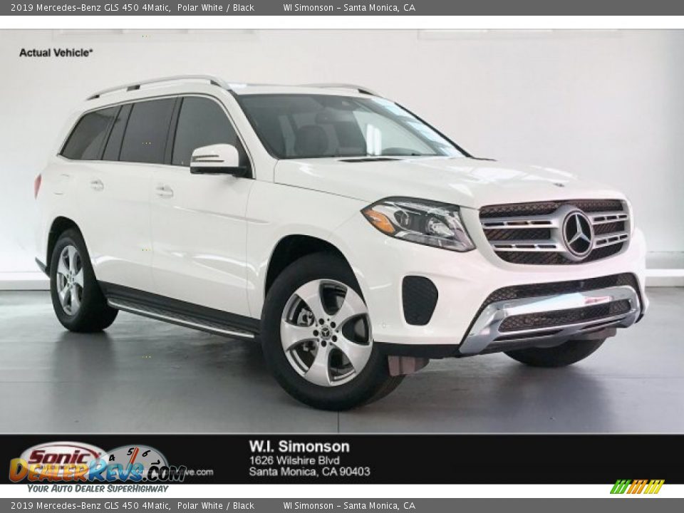 2019 Mercedes-Benz GLS 450 4Matic Polar White / Black Photo #1