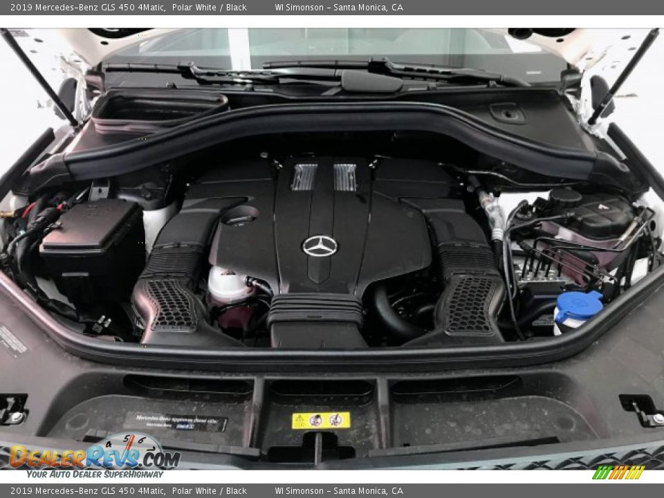 2019 Mercedes-Benz GLS 450 4Matic Polar White / Black Photo #8