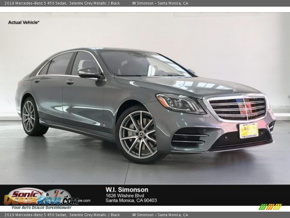 2019 Mercedes-Benz S 450 Sedan Selenite Grey Metallic / Black Photo #1