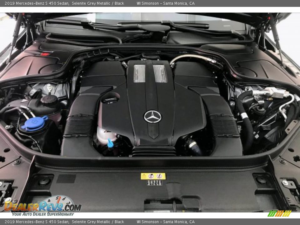2019 Mercedes-Benz S 450 Sedan Selenite Grey Metallic / Black Photo #8