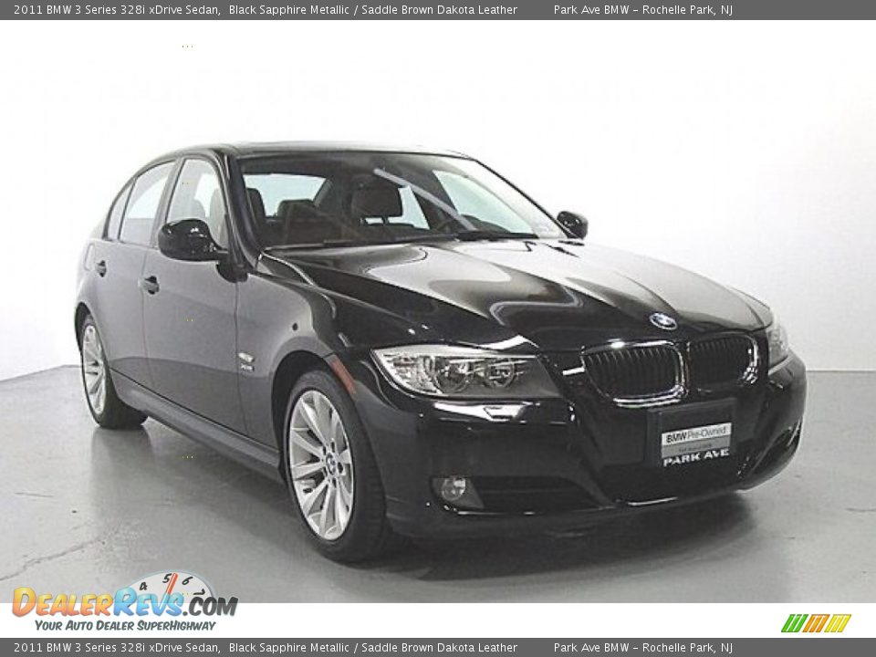 2011 BMW 3 Series 328i xDrive Sedan Black Sapphire Metallic / Saddle Brown Dakota Leather Photo #4