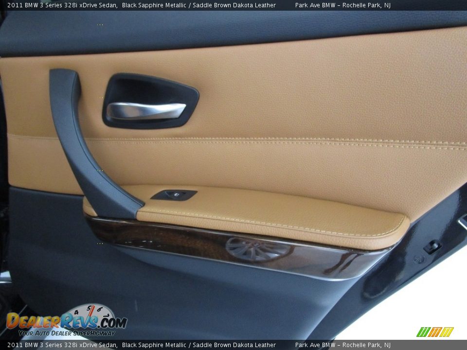 2011 BMW 3 Series 328i xDrive Sedan Black Sapphire Metallic / Saddle Brown Dakota Leather Photo #15