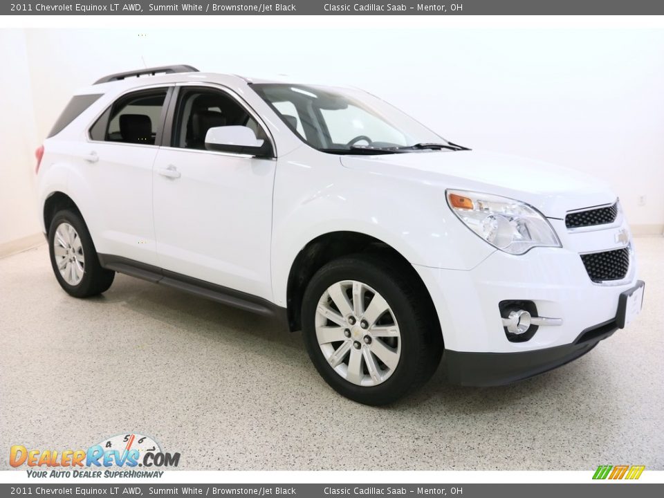2011 Chevrolet Equinox LT AWD Summit White / Brownstone/Jet Black Photo #1