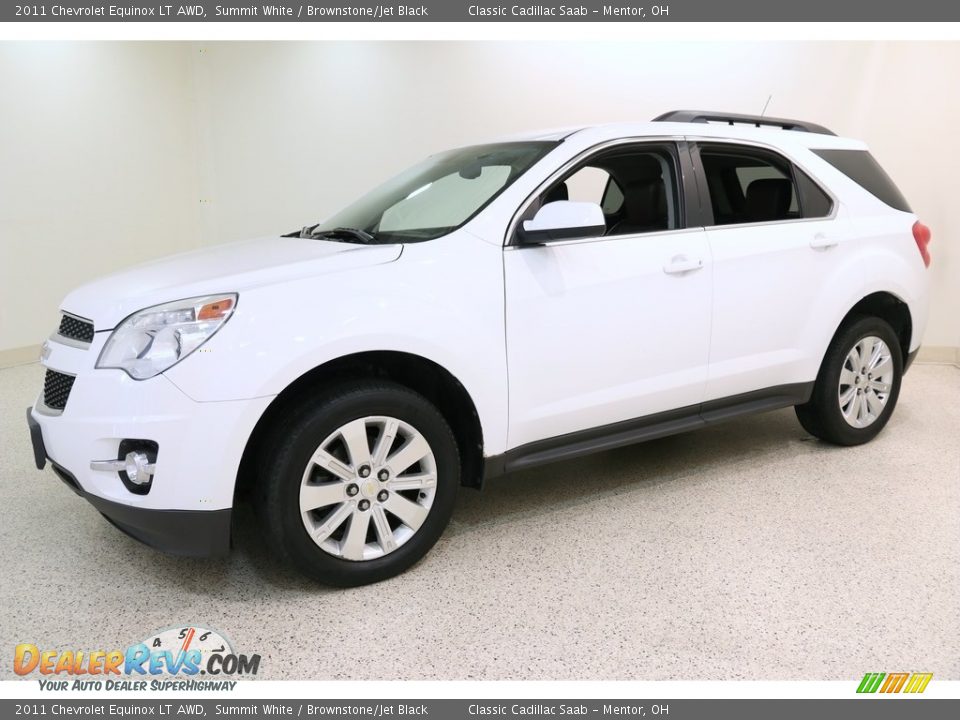 2011 Chevrolet Equinox LT AWD Summit White / Brownstone/Jet Black Photo #3