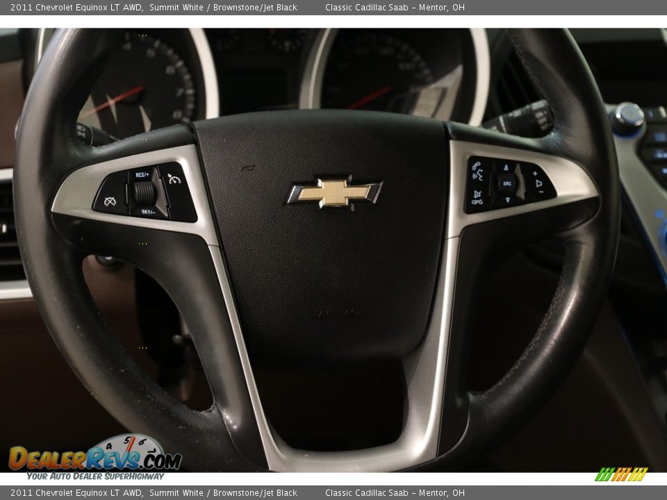 2011 Chevrolet Equinox LT AWD Summit White / Brownstone/Jet Black Photo #7