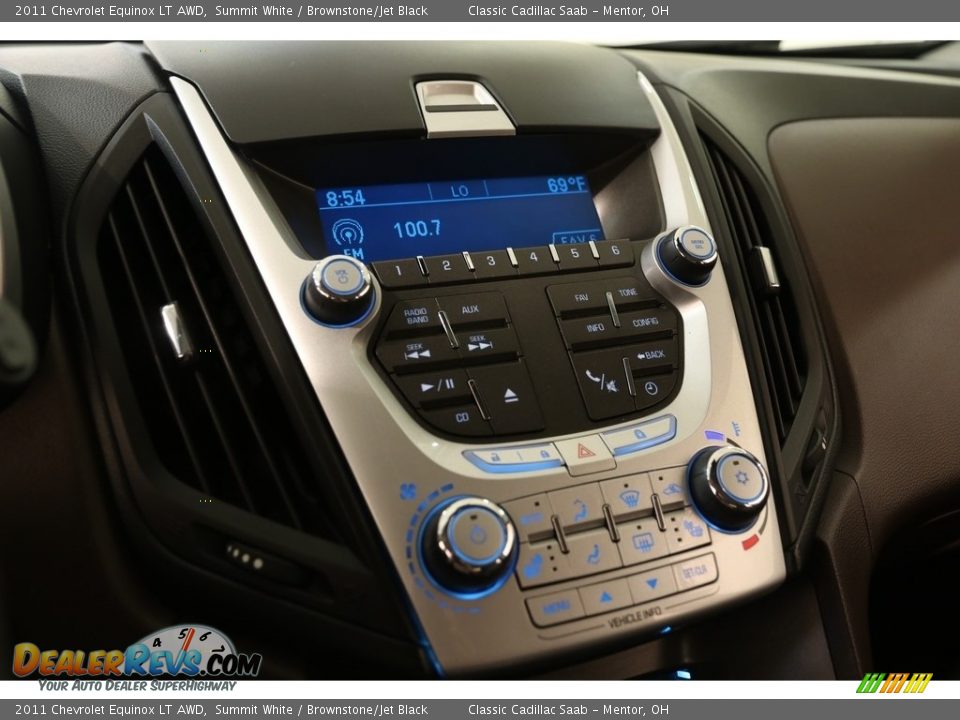 2011 Chevrolet Equinox LT AWD Summit White / Brownstone/Jet Black Photo #9
