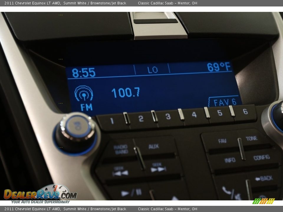 2011 Chevrolet Equinox LT AWD Summit White / Brownstone/Jet Black Photo #11