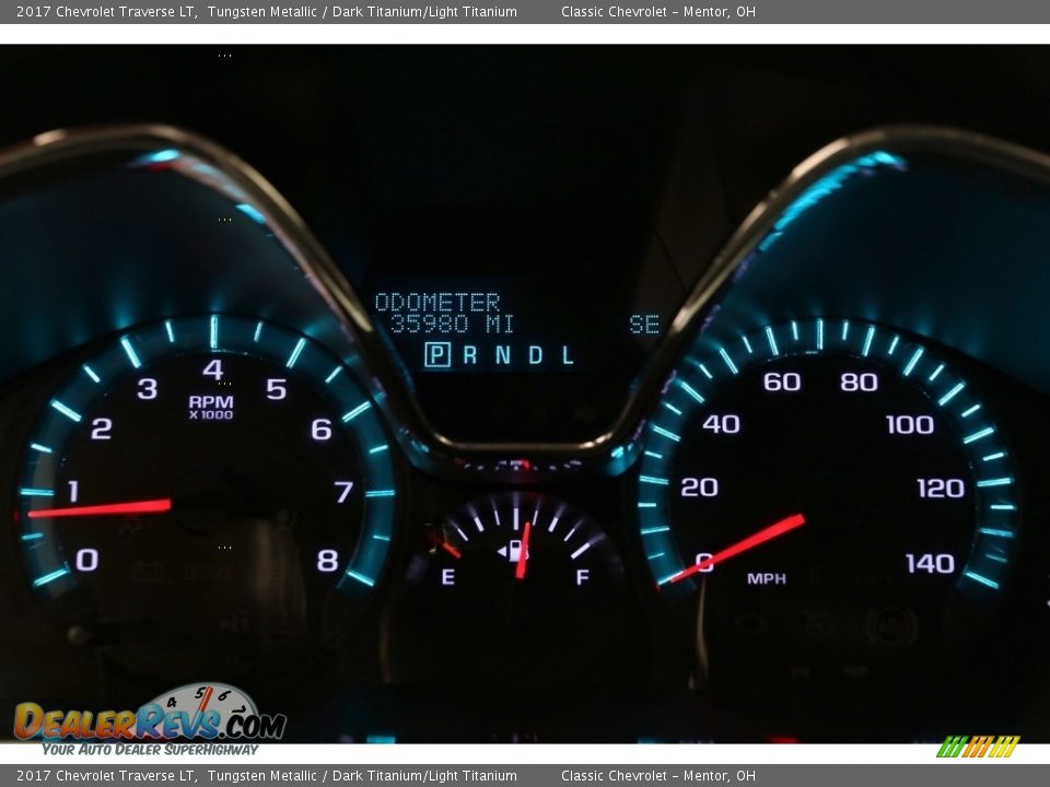 2017 Chevrolet Traverse LT Tungsten Metallic / Dark Titanium/Light Titanium Photo #7