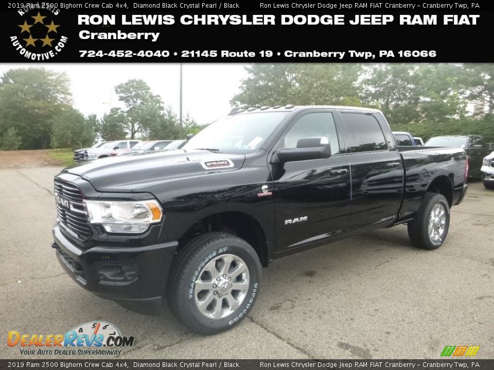 2019 Ram 2500 Bighorn Crew Cab 4x4 Diamond Black Crystal Pearl / Black Photo #1
