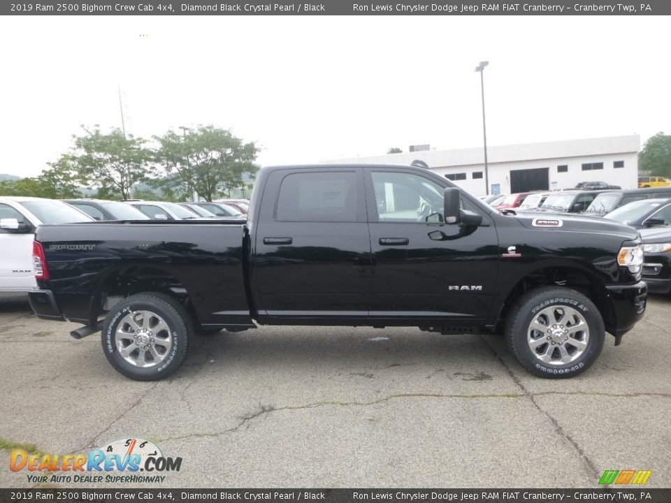 2019 Ram 2500 Bighorn Crew Cab 4x4 Diamond Black Crystal Pearl / Black Photo #6